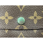 Louis Vuitton Monogram Portefeuille Emily Zipper Wallet Brown Veil — view 3