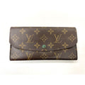 Louis Vuitton Monogram Portefeuille Emily Zipper Wallet Brown Veil