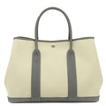 Hermes Tote Bag Garden Party PM 36 Toile Ash Negonda Ecru Grimeyer Silver