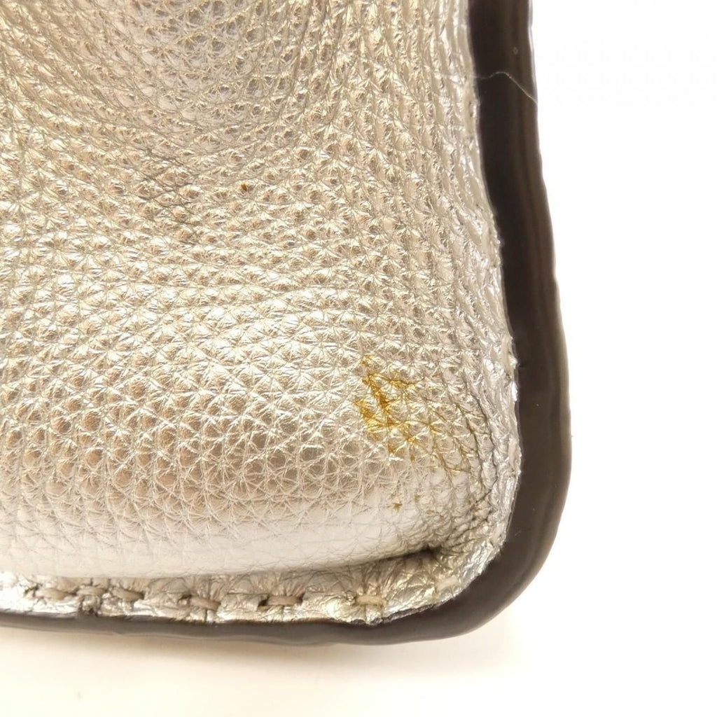 Fendi Selleria Peekaboo Mini Bag Argento — view 4