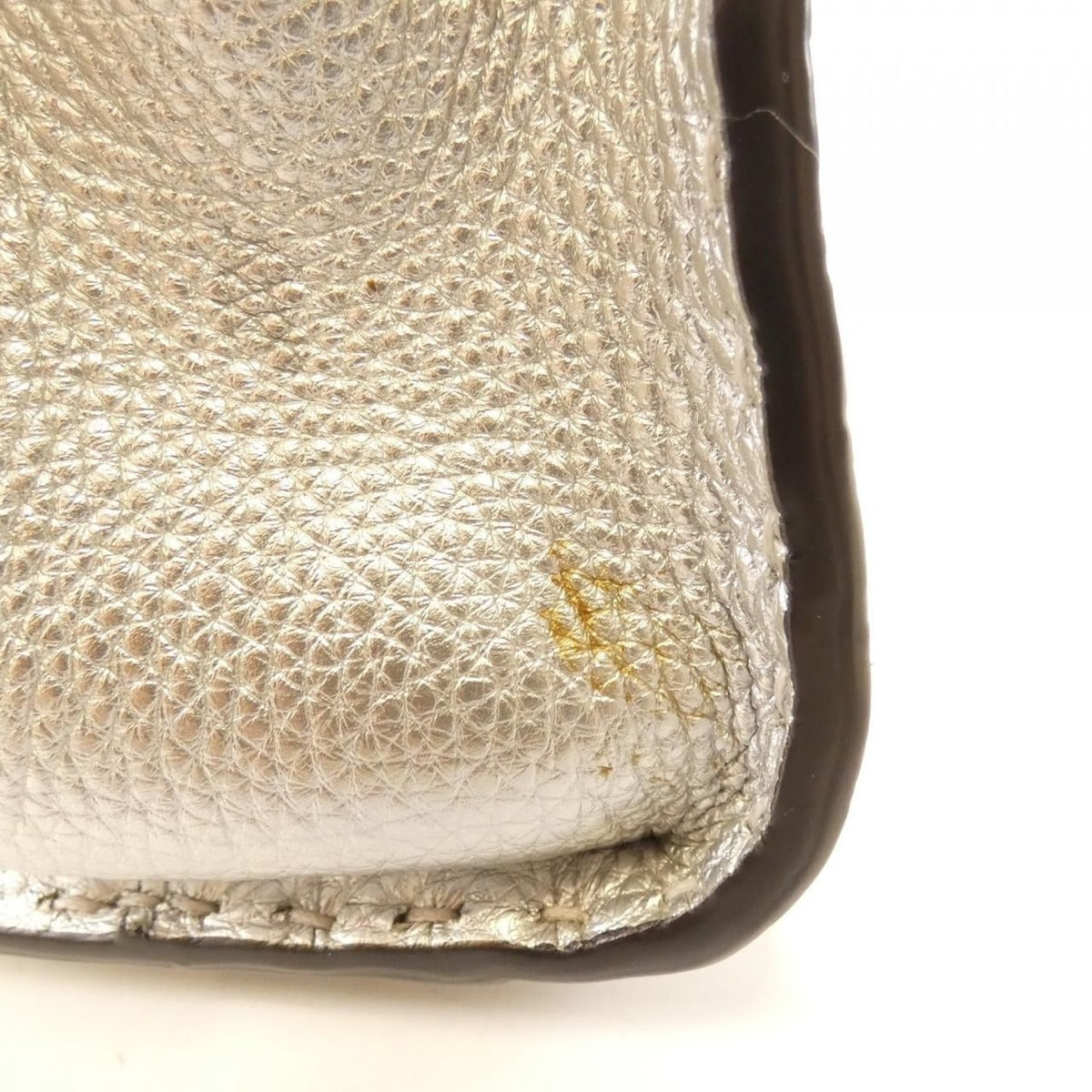 Fendi Selleria Peekaboo Mini Bag Argento — view 4