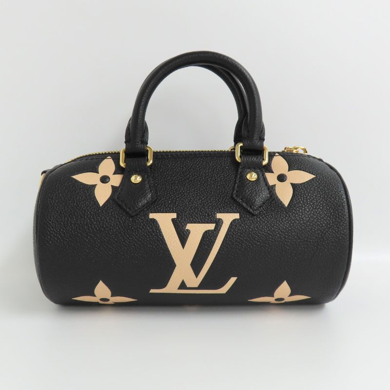 Louis Vuitton Papillon BB Monogram Empreinte 2-Way Handbag Black — view 4