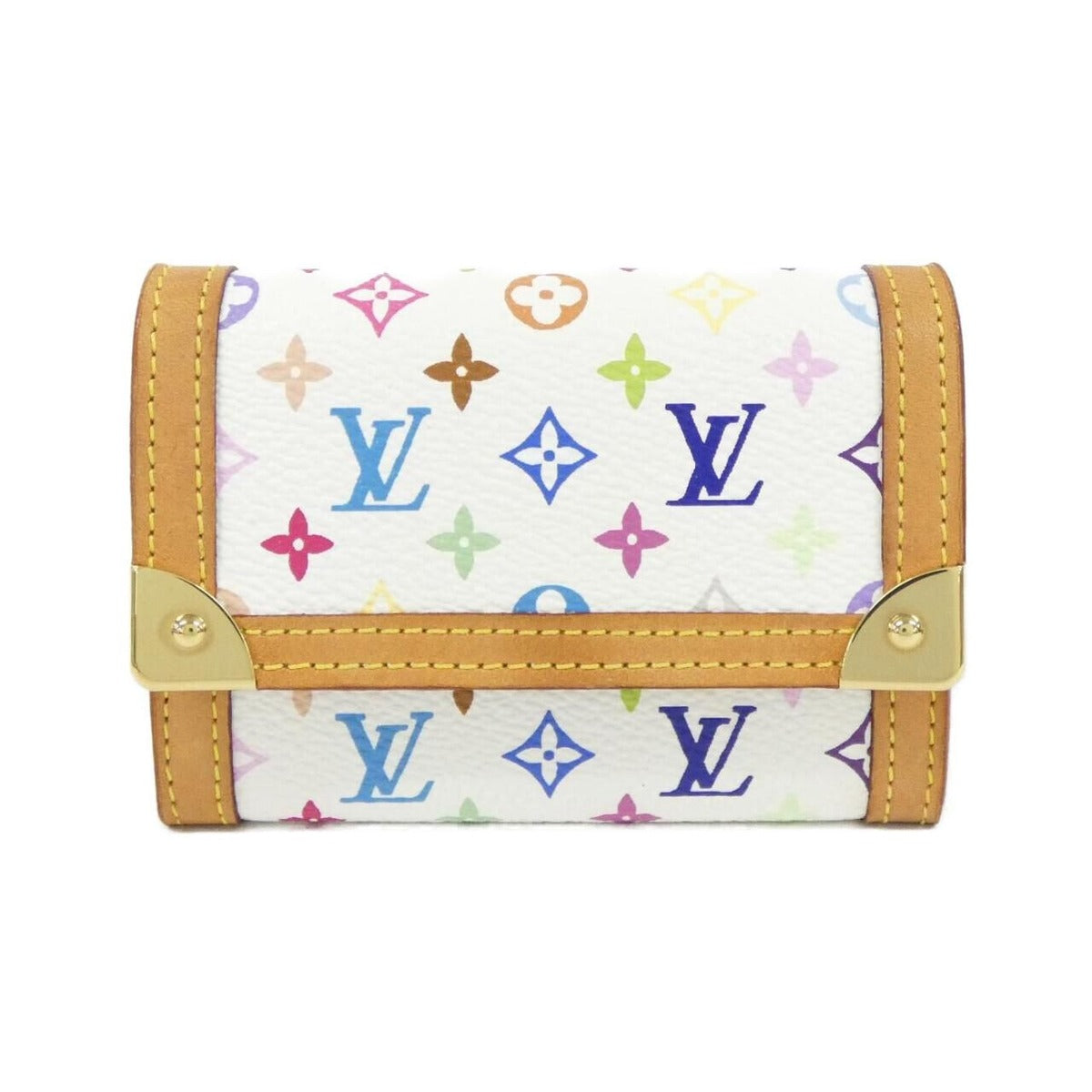 Louis Vuitton Multicolor Porte Monet Pla Coin Case