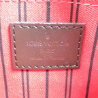 Louis Vuitton Damier Neverfull Pouch For PM Canvas Gold Hardware Brown — view 5