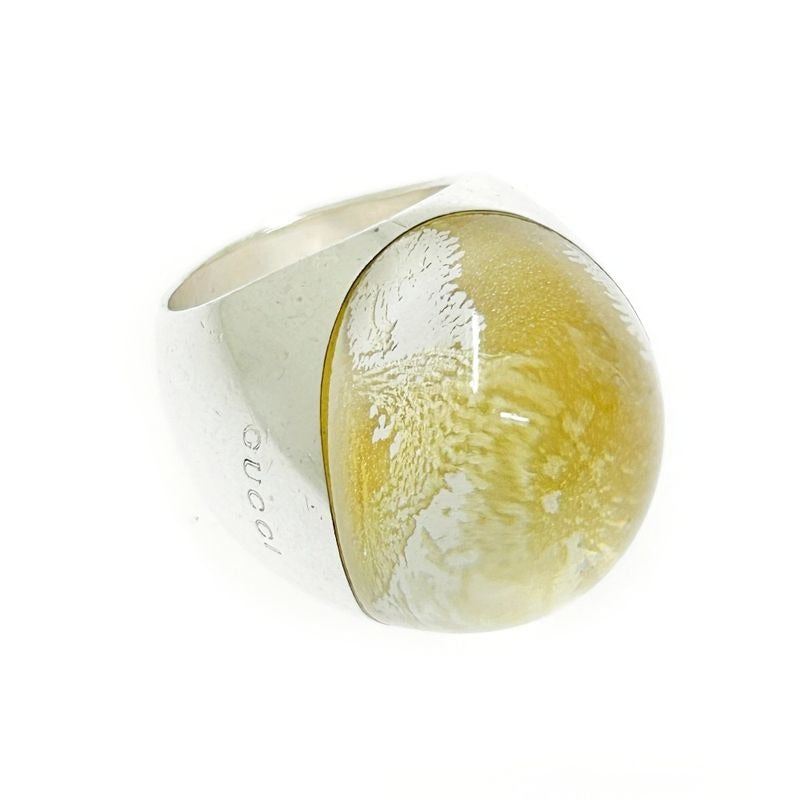 Gucci Silver Stone Ring 32.3 g 925 Engraving — view 2