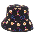 Gucci Pikarar Kawaii Baguette Hat M Shiba Inu Black Blue X Pink