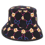Gucci Pikarar Kawaii Baguette Hat M Shiba Inu Black Blue X Pink
