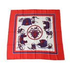 Hermes Scarf Carre 90 Exlibris Red