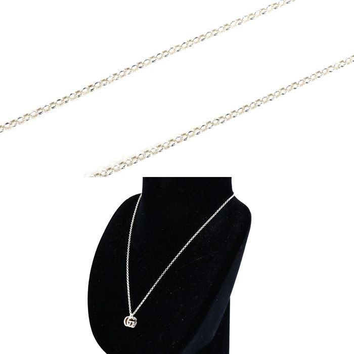 Gucci Silver 925 Double G Necklace J8400 8106 54 39/44 cm — view 5