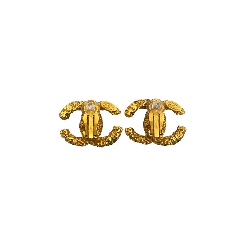 Chanel Vintage Coco Mark Motif Earrings Ear Cuff Accessory 93A — view 6