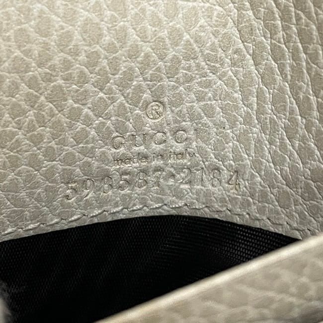 Gucci Bifold Wallet Beige White Marmont — view 8