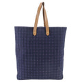 Hermes Amedaba GM Leather Canvas Tote Shoulder Navy