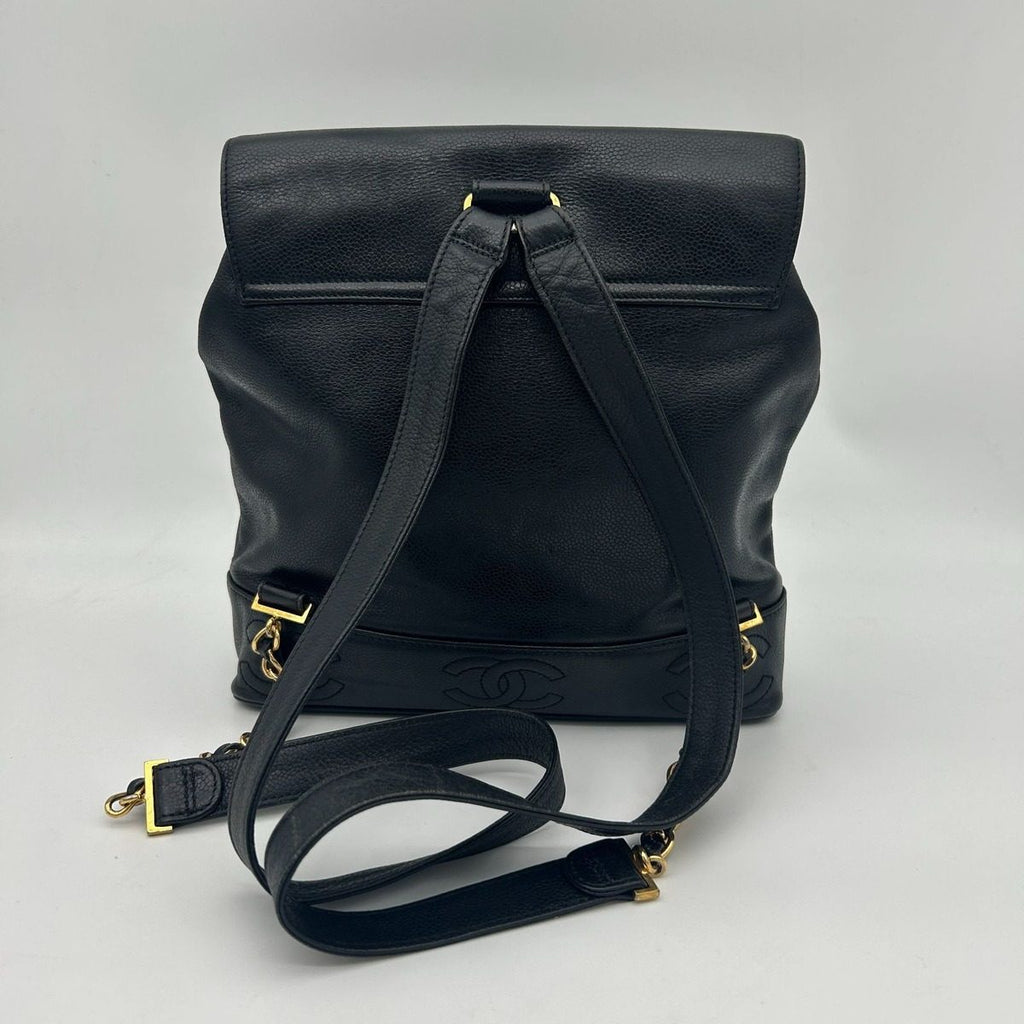 Chanel Triple Coco Backpack Caviar Leather — view 2