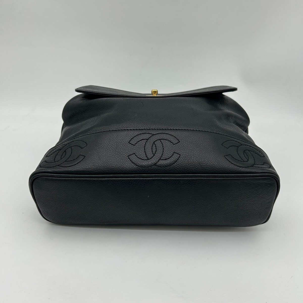 Chanel Triple Coco Backpack Caviar Leather — view 5