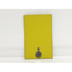 Hermes Diablo Card Case Chevre Leather Yellow Stamped — view 2