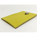 Hermes Diablo Card Case Chevre Leather Yellow Stamped — view 3