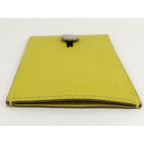 Hermes Diablo Card Case Chevre Leather Yellow Stamped — view 4