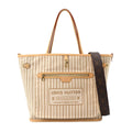 Louis Vuitton Monogram Neverfull Inside Out MM Tote Shoulder Bag Sand