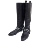 Louis Vuitton 2019 Item Rhapsody Line Pointed Toe Low Heel Leather Long Boots