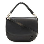 Louis Vuitton Epi Luna Handbag 2-Way Shoulder Bag Noir Black Silver Hardware