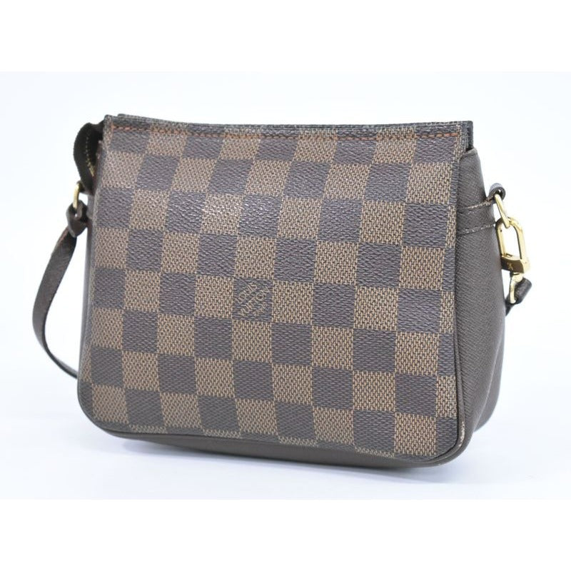 Louis Vuitton Trousse Makeup Damier Ebene 2-Way Shoulder Bag Brown — view 2