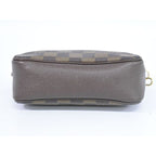 Louis Vuitton Trousse Makeup Damier Ebene 2-Way Shoulder Bag Brown — view 3