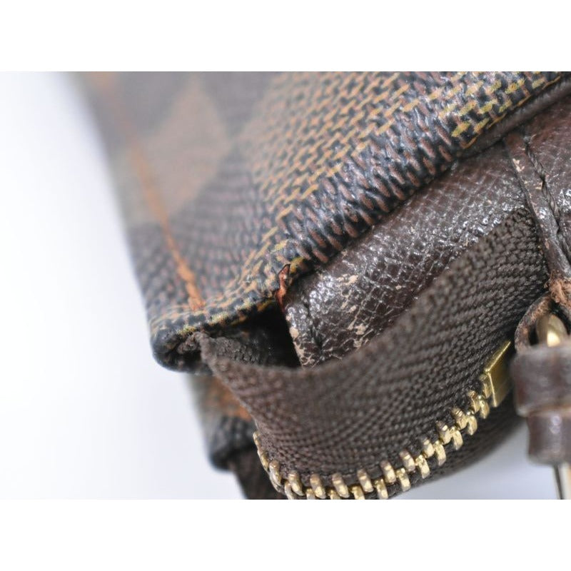 Louis Vuitton Trousse Makeup Damier Ebene 2-Way Shoulder Bag Brown — view 6