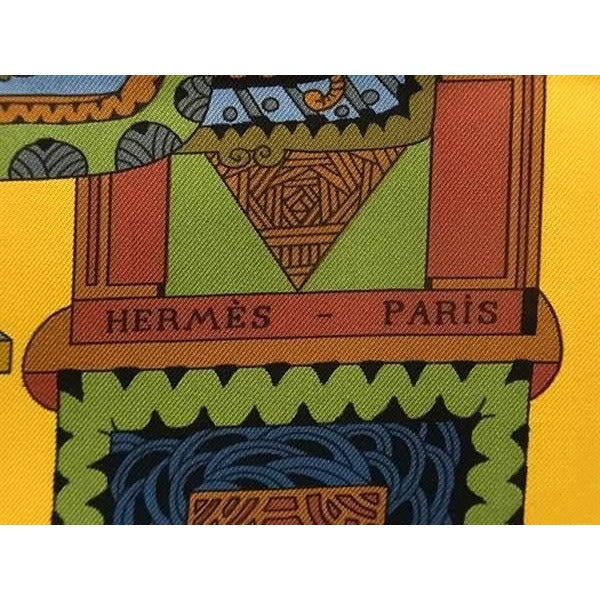 Hermes Scarf Carre 90 Multicolor 100% Silk Astres Es Soleils Celestial — view 5