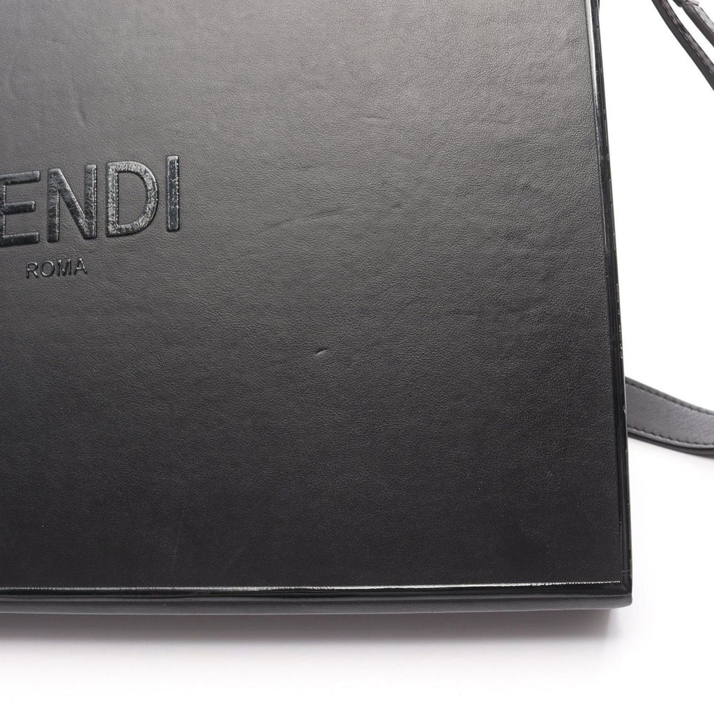 Fendi Shoulder Bag Messenger Box Black Leather Box — view 6