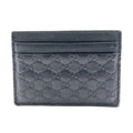 Gucci Micro Guccissima Leather Black Card Case