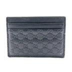 Gucci Micro Guccissima Leather Black Card Case