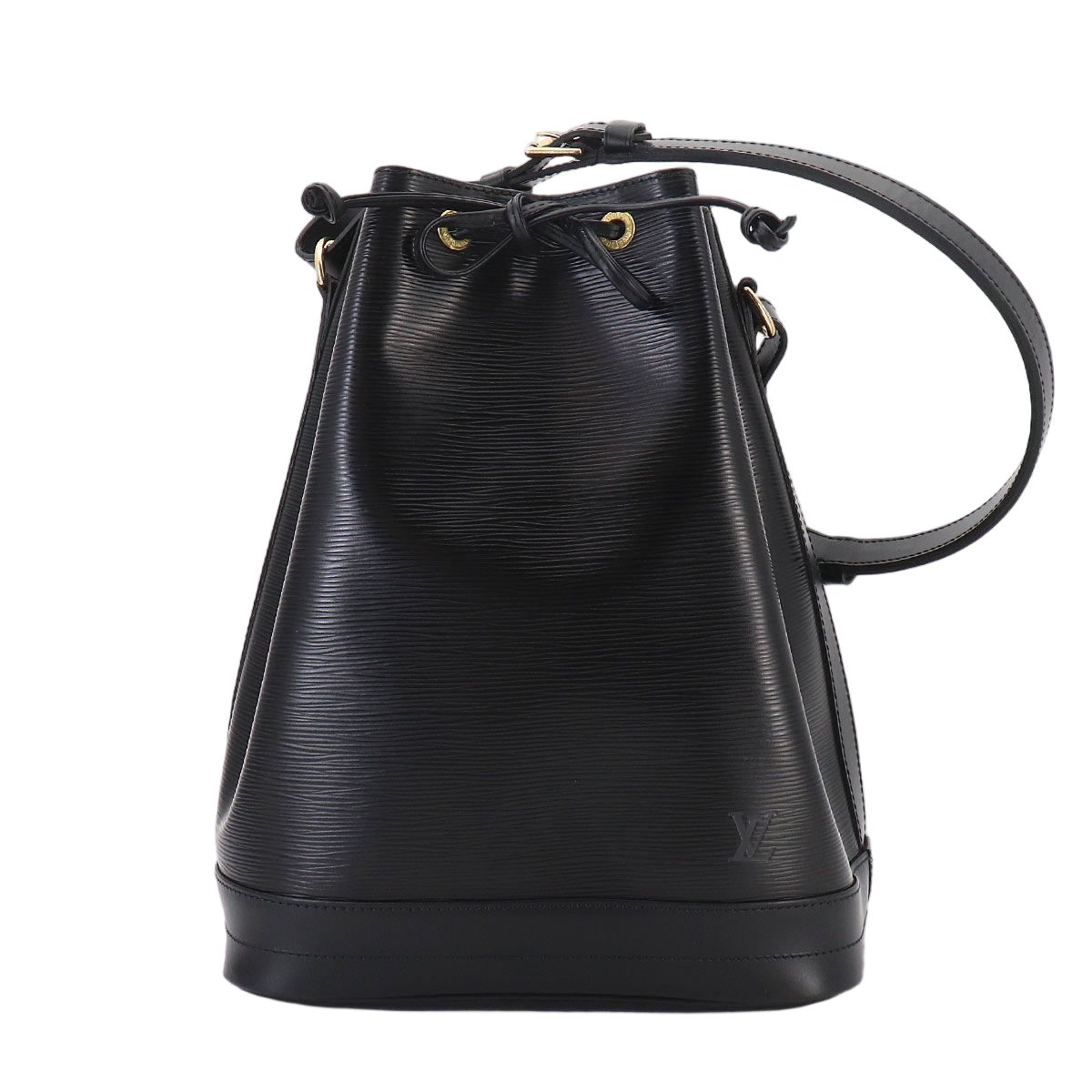 Louis Vuitton Epi Noe Shoulder Bag Leather Noir Gold