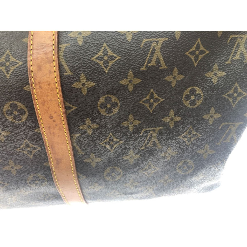 Louis Vuitton Boston Bag Monogram Keepall 55 Brown — view 5