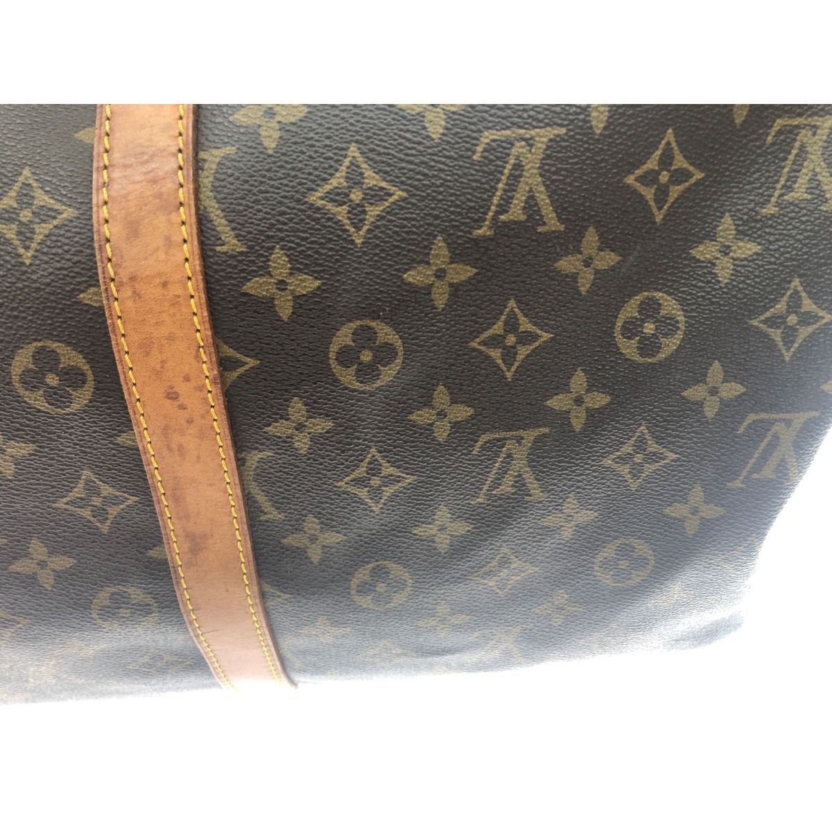 Louis Vuitton Boston Bag Monogram Keepall 55 Brown — view 5