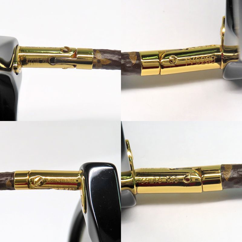 Louis Vuitton Sunglasses Fast Round Z1710 E Monogram Black — view 9