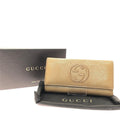 Gucci Long Wallet Soho Interlocking G GG 282414/2184 Khaki