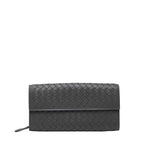 Bottega Veneta Intrecciato Gray Leather