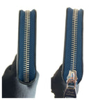 Louis Vuitton Zippy Wallet Taiga Vertical Round Long Blue — view 3