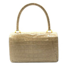 Hermes Ring de Porosus Croco Hand Bag Beige — view 2
