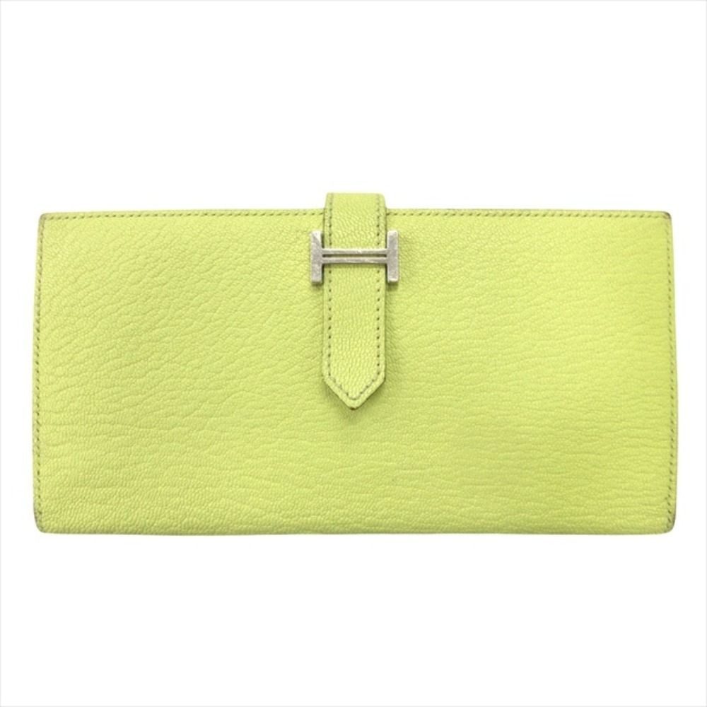 Hermes Bearn Souffle Bifold Wallet Chevre Leather Joanne Bourjohn Hhardware