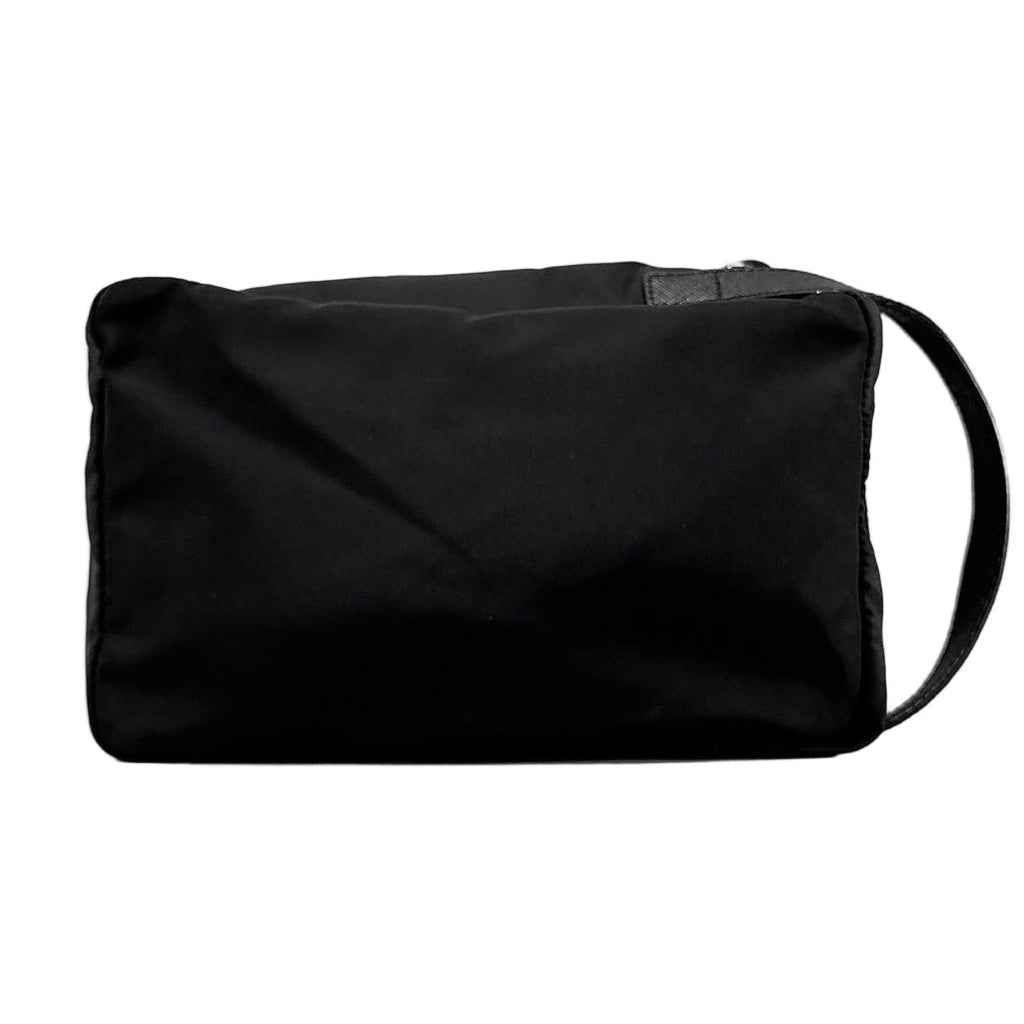 Prada Triangle Logo Clutch Travel Pouch Nylon — view 2