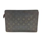 Louis Vuitton Monogram Pochette Homme Clutch Bag Second Brown