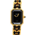 Chanel Premiere S Vintage Watch Black Gold Quartz