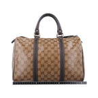 Gucci GG Crystal Joy Brown Canvas Handbag — view 2