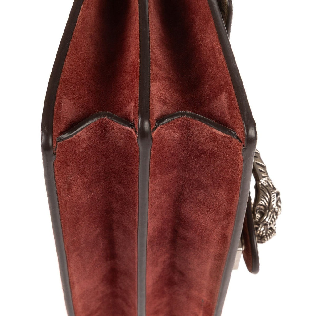 Gucci Blooms Dionysus Beige Burgundy Supreme Canvas Shoulder Bag — view 7