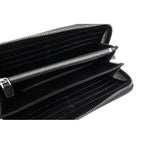 Prada Long Wallet Women Leather Black 2 Ml317 Portafoglio Lampo — view 5