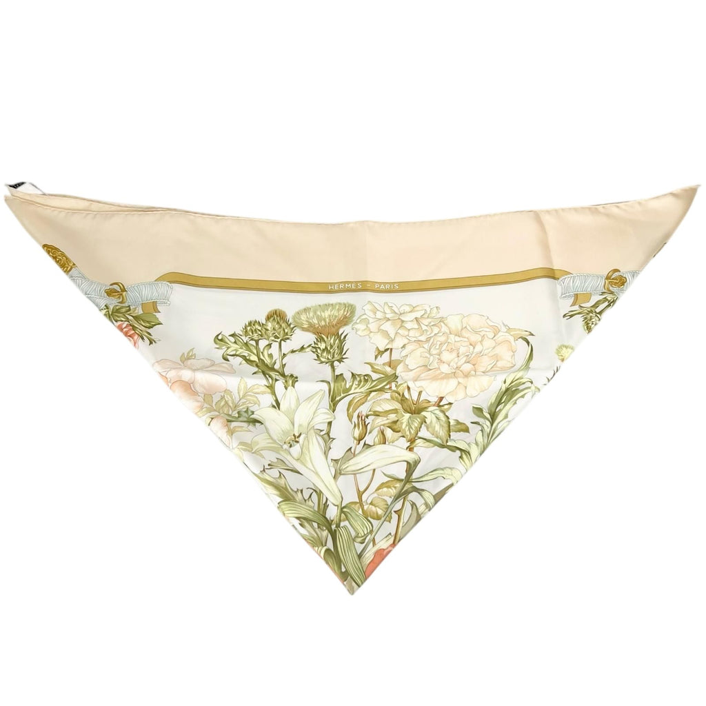 Hermes Carre 90 Silk Orange Brown Scarf — view 2