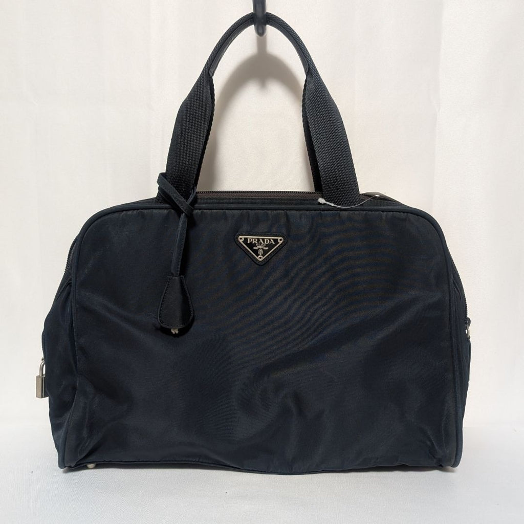 Prada Tessuto Nylon Tote Navy Triangle Logo