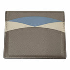 Prada Saffiano Leather Metal Logo Pass Case Business Card Holder — view 3