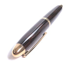 Louis Vuitton Grand Tour Damier Cap Type Ballpoint Pen Brown Gold Handwriting — view 2